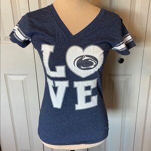 Penn State Nittany Lions College V- Neck Short Sleeve T-shirt Women's Size Small
